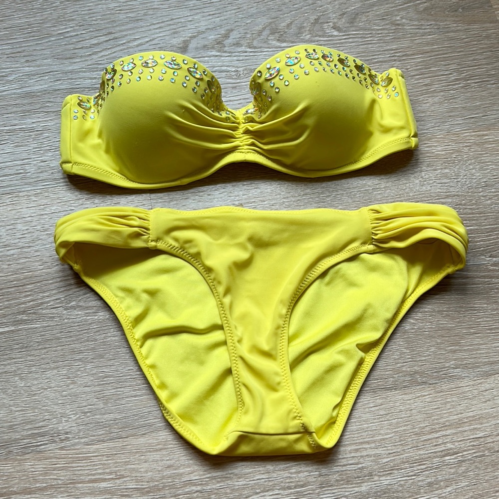 Yellow Victoria’s Secret bikini